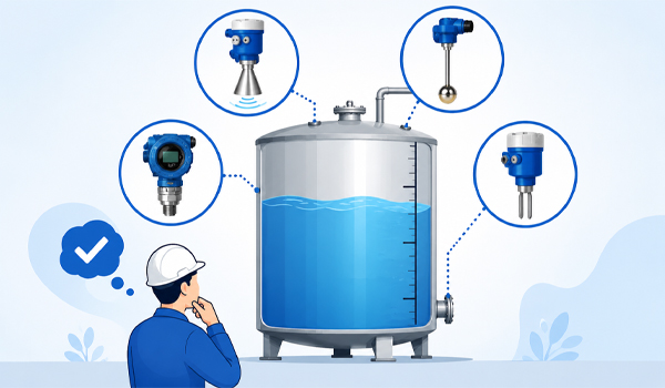 Hướng dẫn chọn cảm biến mức phù hợp cho bồn chứa