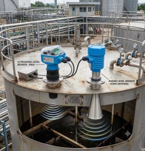 So sánh cảm biến mức siêu âm và cảm biến mức radar chi tiết