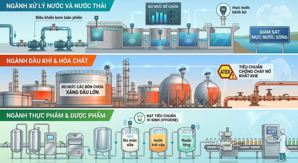 Tại sao cảm biến mức là thiết bị quan trọng trong tự động hóa công nghiệp?