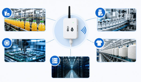 Ứng dụng của cảm biến nhiệt độ độ ẩm IoT trong các ngành công nghiệp