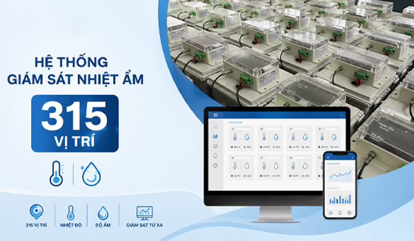 Hệ thống giám sát nhiệt ẩm 315 vị trí - Công ty Cổ phần Biển Bạc