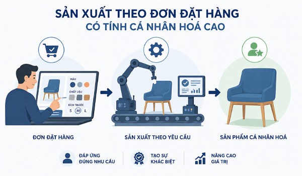 Sản xuất theo đơn đặt hàng có tính cá nhân hoá cao
