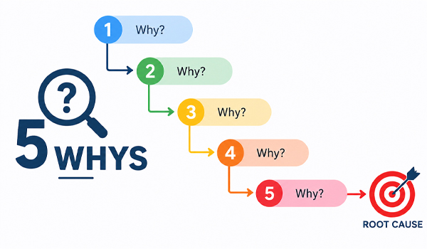 Phương pháp 5 Whys giúp xác định đúng nguyên nhân gốc của vấn đề