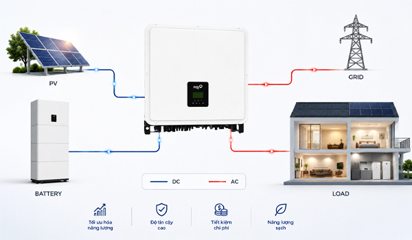 H3 PRO Fox ESS giúp tối ưu điện mặt trời, pin lưu trữ