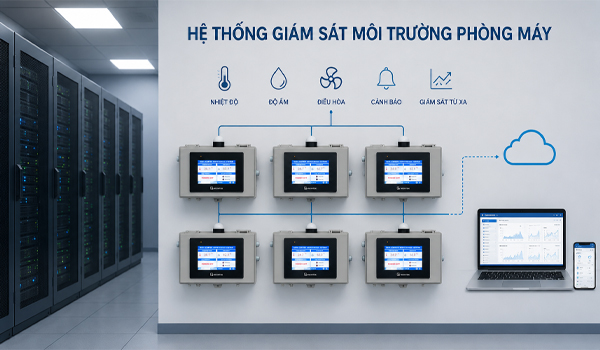 Hệ thống giám sát môi trường phòng máy - Công ty Tràng An