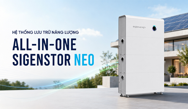 SigenStor Neo là hệ thống lưu trữ năng lượng All-in-One thế hệ mới của Sigenergy