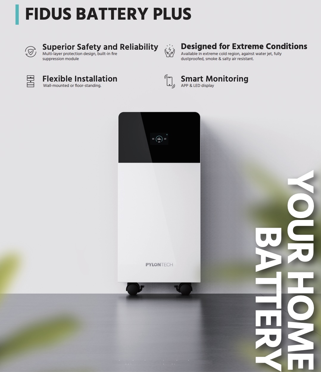 Pin lưu trữ điện Lithium Pylontech Fidus Battery Plus