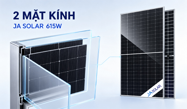Tấm pin Bifacial có khả năng tiếp nhận bức xạ ở cả mặt trước & mặt sau