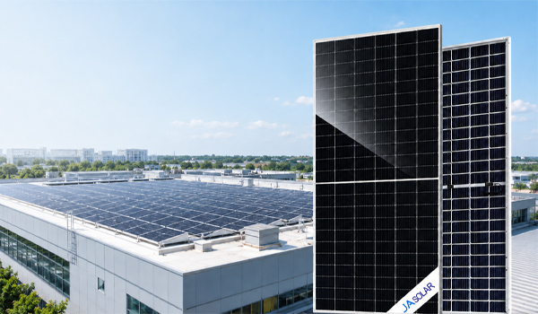 Tấm pin JA Solar 630W 2 mặt kính đáp ứng nhiều nhu cầu sử dụng điện mặt trời khác nhau
