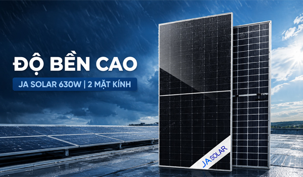 Hai lớp kính bảo vệ các tế bào quang điện bên trong trước những tác động từ môi trường