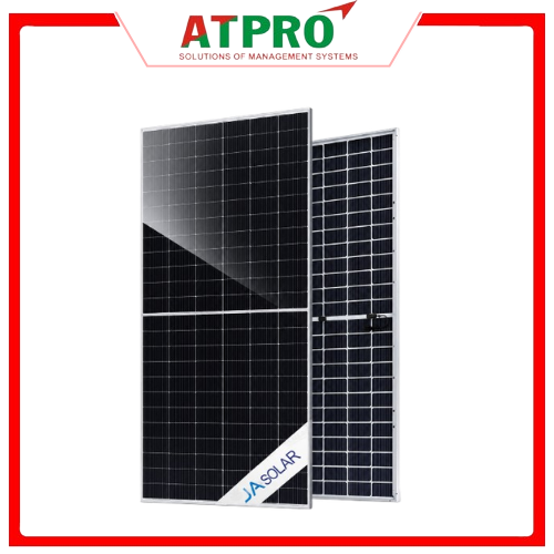 Tấm pin năng lượng mặt trời 635W 2 mặt kính JA Solar