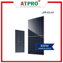 Tấm pin năng lượng mặt trời JA Solar 630W N-Type hai mặt kính
