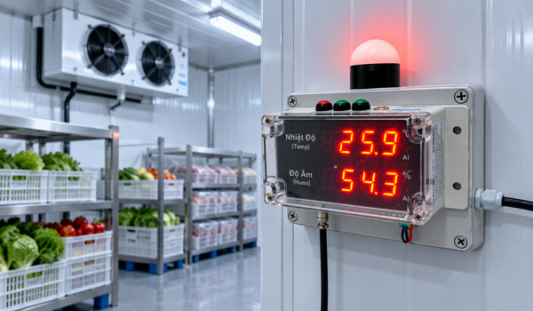Giám sát nhiệt độ 24/7 giúp phát hiện sớm sự cố trong kho lạnh