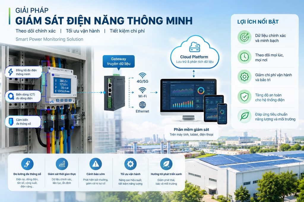 Giải pháp giám sát điện năng thông minh (Smart power monitoring solution)