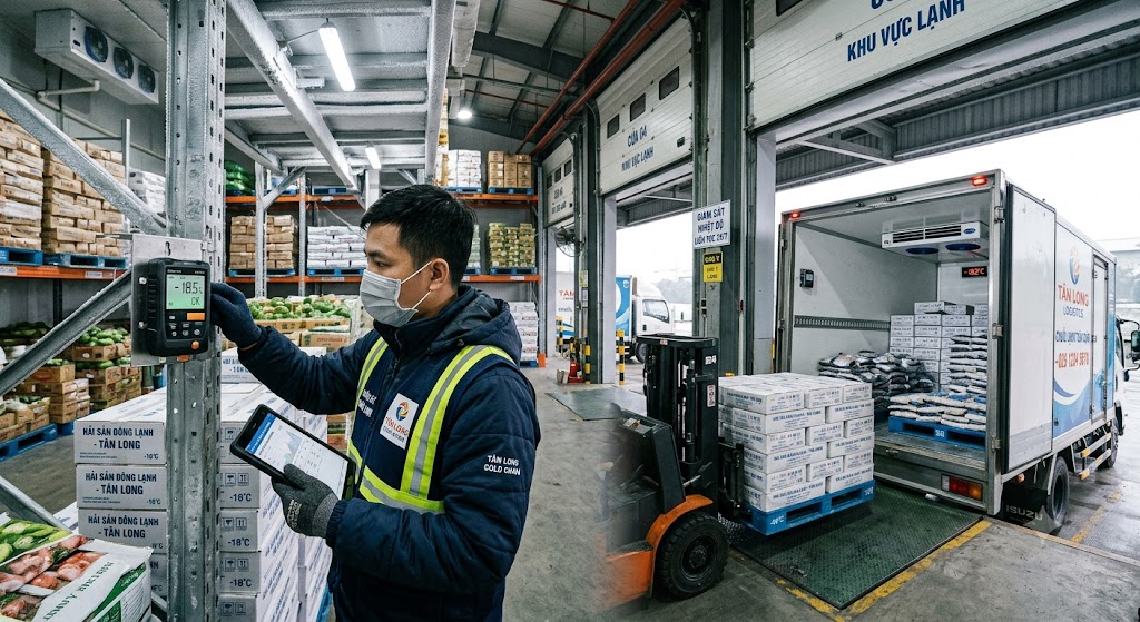 Giám sát nhiệt độ trong chuỗi lạnh - kho lạnh - xe lạnh