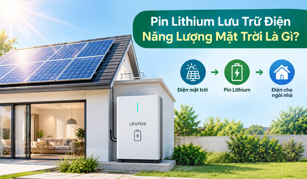 Pin Lithium lưu trữ điện năng lượng mặt trời là gì?
